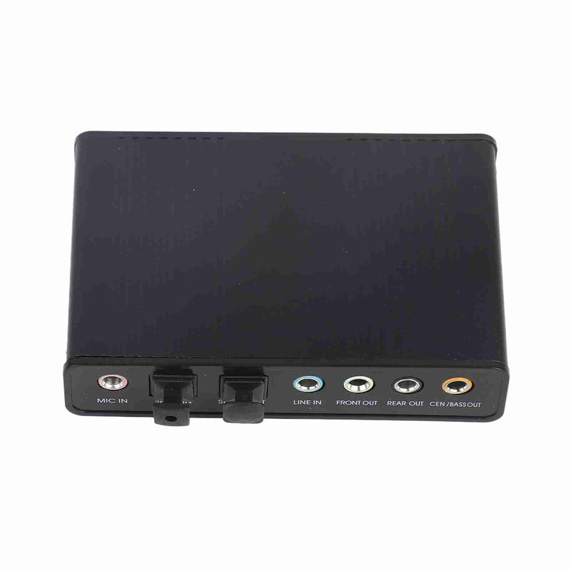 6 Channel Sound Card USB,External USB Sound Card Adapter for PC Laptop Audio,External Digital Optical SPDIF Audio Output Adapter for PC