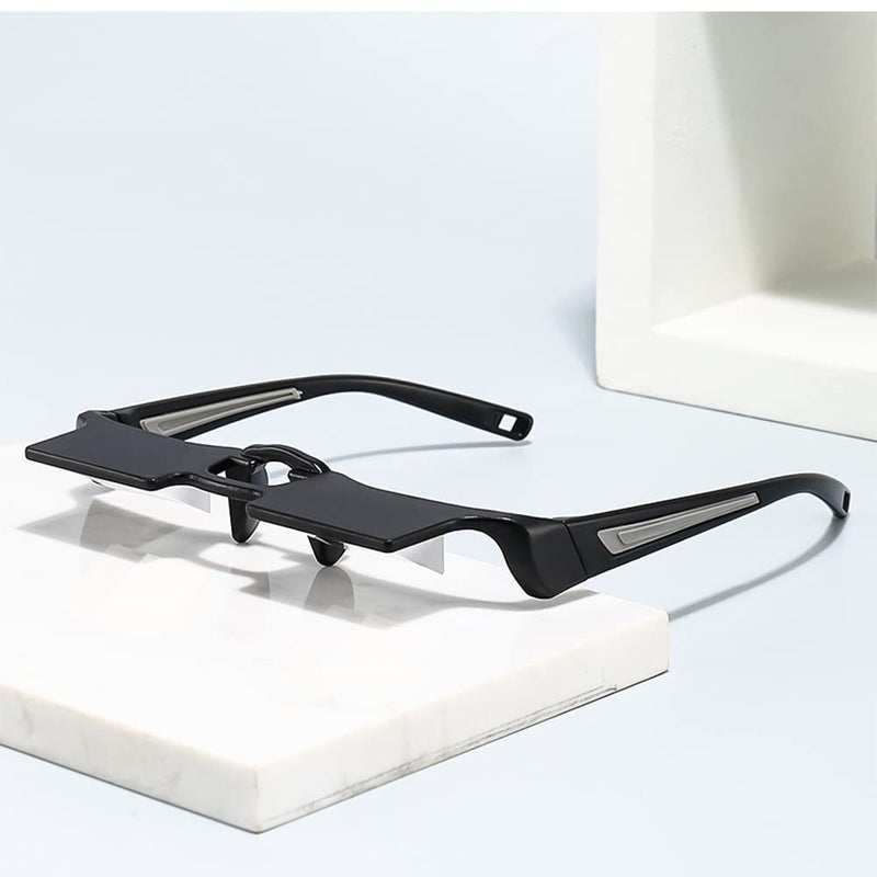 Prism Glasses Lazy Glasses Horizontal Position Glasses for lying down 90 Degree Glasses for Laying Down Reading and Watching TV