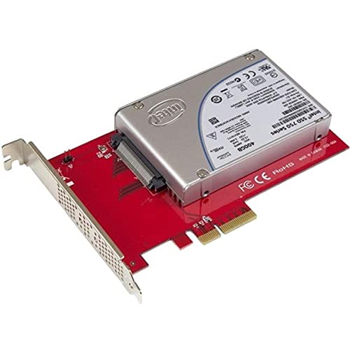 [AUSTRALIA] - StarTech.com U.2 to PCIe Adapter - x4 PCIe - For 2.5" U.2 NVMe SSD - SFF-8639 PCIe Adapter - U.2 SSD - PCIe SSD - U.2 drive (PEX4SFF8639) 