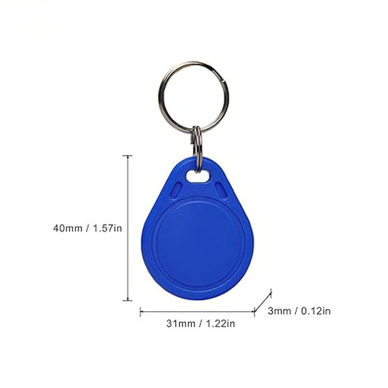 10pcs 13.56MHz UID Rewritable IC Clone Smart Key Fobs,Blank Tag Writable Readable,Access Control RFID Tag Token,Access Control Key Card Used to Copy/Clone Card Keyfob