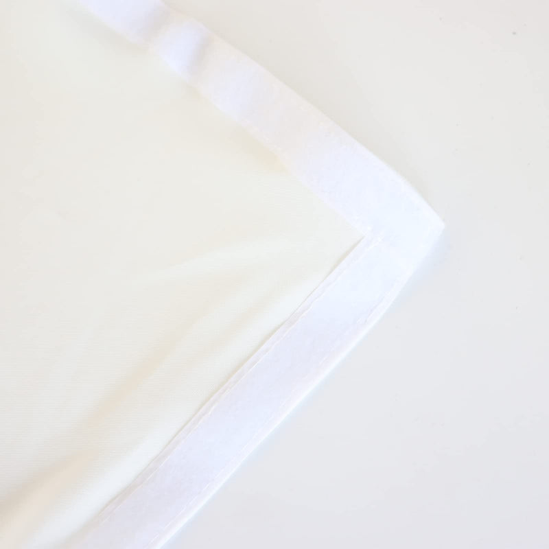 White DJ Facade Scrim DJ Booth Scrim 19.5"x 44.2" w/Small Bag White