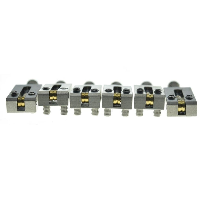 KAISH Premium Stainless Steel Guitar Bridge Roller Saddles Tremolo Bridge Roller Saddle for Stratocaster/Telecaster 10.5mm Width 2-1/16"(10.5mm) width
