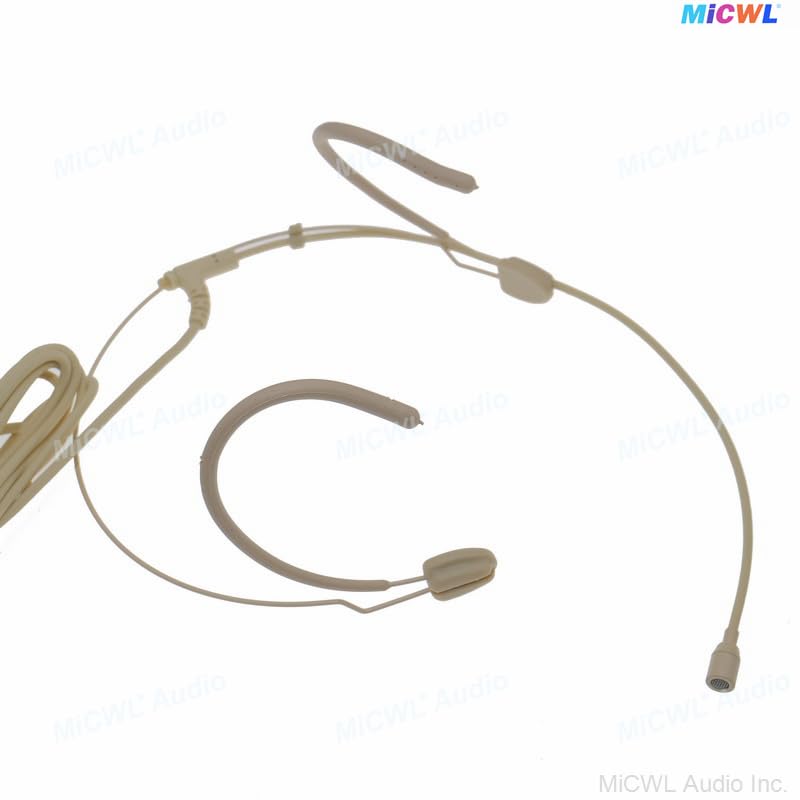 Beige DH28 Strong Ear Hanging Headset Vocal Condenser Microphone with TA4F Mini 4Pin for Shure BLX GLX ULX SLX UR4D BeltPack Transmitter System