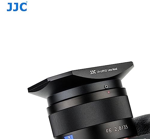 JJC Metal Dedicated Bayonet Lens Hood for Sony RX1 RX1R RX1R II Digital Camera, Sony RX1 RX1R RX1R II Metal Lens Hood, W Front Cap, Replacement of Sony LHP-1 Lens Hood LH-LHP1II