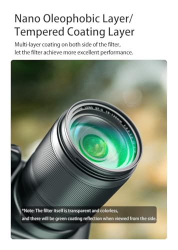 Kase SMP MCUV III Screw-in Slim UV Filter Multicoated Tempered Hardened Optical Glass Anti-Flare Low Reflection (72mm) 72mm