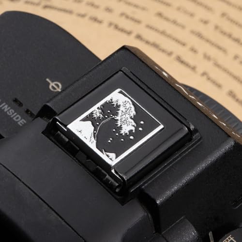 Kanagawa Wave Pattern Camera Hot Shoe Cover Shutter Button for Sony A1 A7C A7CR A7CII A7R A7M2 A7M3 A6700 A6600 A6500 A6400 A6300 (Aluminum Alloy-Set) Aluminum Alloy-Set