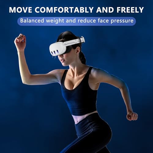 Head Strap for Meta Quest 3, RGB Light 10000mAh Battery for Oculus Quest 3, Elite Strap Enhanced Support and Balance in VR