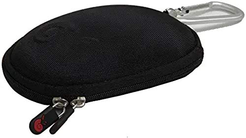 Hermitshell Nylon Travel Case with Carabiner Fits Apple Magic Mouse (I and II 2nd Gen) (Black) Black Nylon