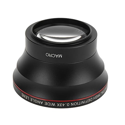 52mm Professional HD Wide Angle Lens, Detachable Macro Lens for Portrait and Landscape Photography, Fits All Lenses with 52mm Thread