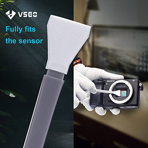 VSGO 12pcs APS-C Camera Sensor Cleaning Kit, Sensor Cleaning Swabs, Compatible with DSLR & SLR Digital Cameras (V-S02-12) D186731