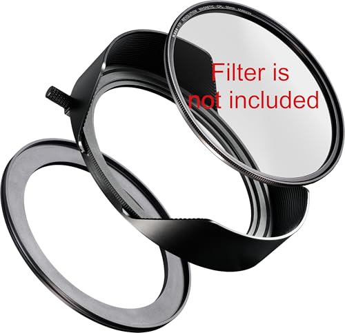 Kase Kanopy Magnetic Metal Lens Hood for Revolution/Revolution Plus 95mm Filters (Hood + 77mm Adapter) Hood + 77mm Adapter