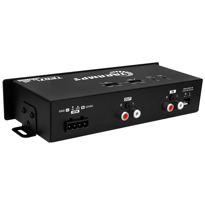Taramp's TEQ 7 Stereo 7-Band Graphic Equalizer RCA Input 2 Channels HPF and LPF Filters Mute Function Car Audio Mixer Equalizer EQ, Best Control for Car, Boat, Motorcycle - TEQ7 Blue