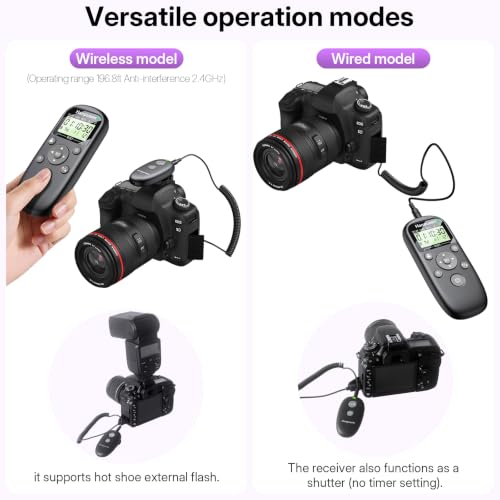 Rechargeable Wireless Timer Camera Remote Shutter Release for Panasonic