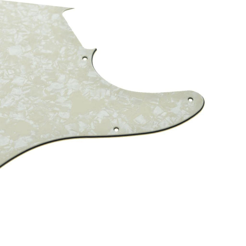 KAISH 8 Hole Tele Blank Guitar Pickguard Tele Pick Guard Scratch Plate for Telecaster Esquire Aged Pearl