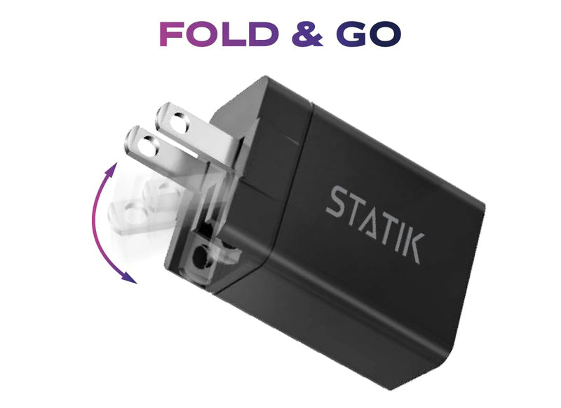 Statik 360 Globright Pro (3ft Blue) & GaN Charger (45W)
