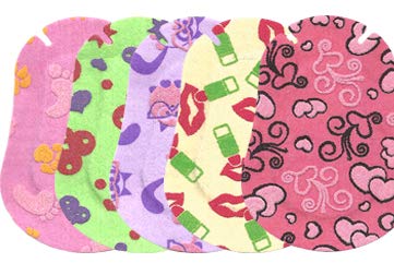 Ortopad® Soft Bamboo Girls Eye Patches, 50/Box (Junior Size, 0-2 yrs) Textured Accents