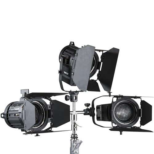 Kupo 3-Way Baby Adapter with Three 5/8 inch Baby Pins and One Baby Receiver for Mounting Multiple Lights on a Single C-Stand or Light Stand (KG024612)