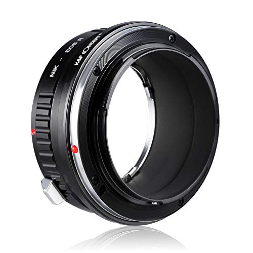 K&F Concept Lens Mount Adapter Compatible for NIK DSLR Lens to Canon EOS R Camera Body