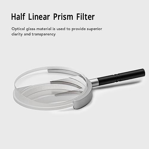 Ghost Effect Glass Filter, 77mm Camera Filter Double Sided Prism for Image ghosting Effect, Photography Accessories Special Effects Filter, HA111