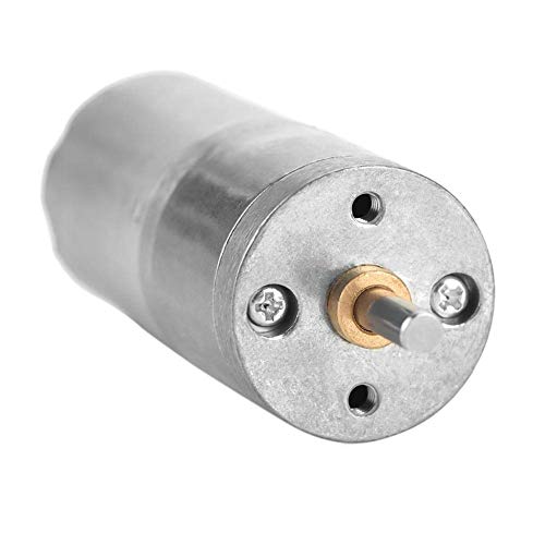 Gear Motor 25 mm DC 12 V 25GA-370 Low Speed Metal High Mini Gear Motor for Electronic DIY 5-1000 RPM (12 V 60 RPM)