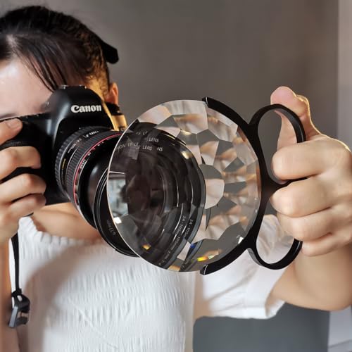 100mm Handheld Kaleidoscope Glass Special Effects Filter Photography Video SLR Camera Lens Accessories 100mm Handheld Kaleidoscope