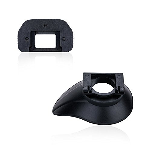 JJC Silicone Eyecup Viewfinder for Canon 6D Mark II 5D Mark II 80D, 2-Type Original+Oval