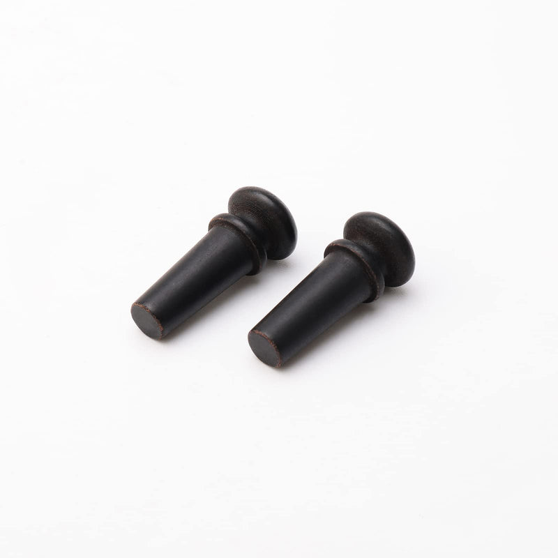 2PCS Ebony End Pins Black, Endpins for Acoustic Guitar Bridge Pins Pegs Guitar Parts Replacement