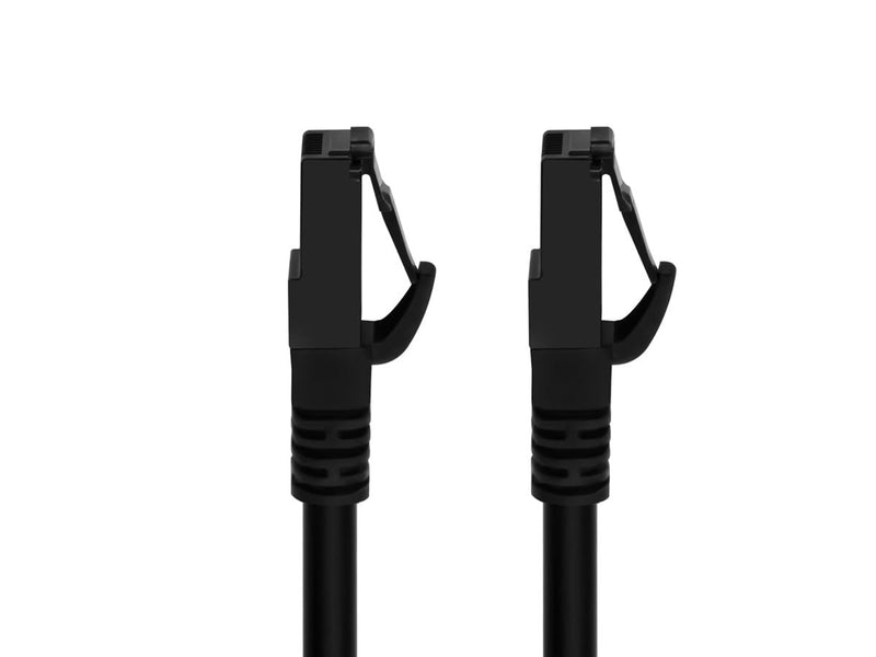 Monoprice Cat6A Flexible TPE Patch Cable - 50 Feet - Black | UTP, 24AWG, 500MHz, Pure Bare Copper, Snagless RJ45, Ethernet Cable - Flex Series