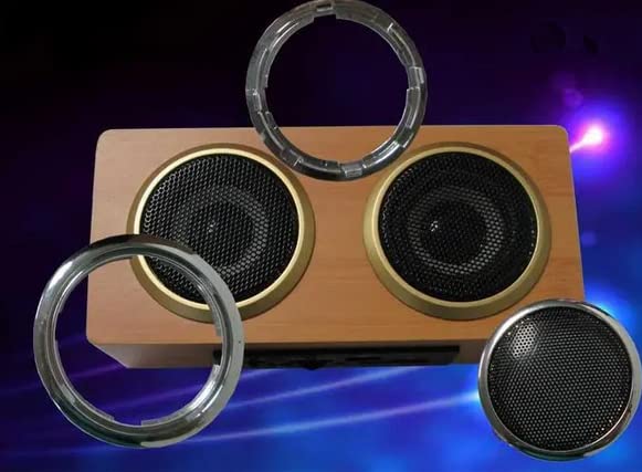 Fielect 6.5 Inch Speaker Rubber Edge Surround Rings Replacement Parts for Speaker Repair or DIY 2pcs 6.5"