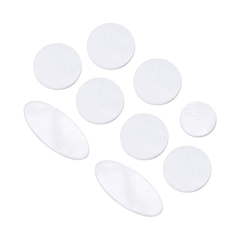 [AUSTRALIA] - 9Pcs/set Saxophone Key Buttons, Inlays White Abalone Shell Finger Button for Alto Tenor Soprano Sax Replacement tenor saxophone key pearls 