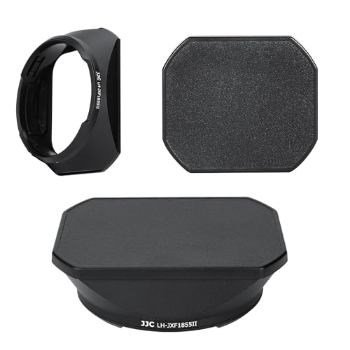 XF 14mm Hood, XF 18-55mm Hood, JJC Metal Square Lens Hood, Aluminum Alloy, Fuji XF 14mm F2.8 Hood, XF 18-55mm F2.8-4 Lens Shade, Compatible with Fujifilm XF 14mm F2.8 R & XF 18-55mm F2.8-4 R LM OIS