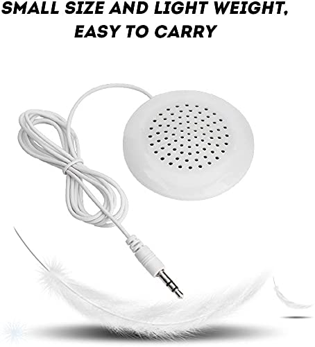 KUJOBUY Pillow Speaker 3.5mm Mini Pillow Speaker Under Pillow Speaker for iPod MP3 Phone Portable CD Podcast Radio Talk Sleep or Hypnosis Speaker