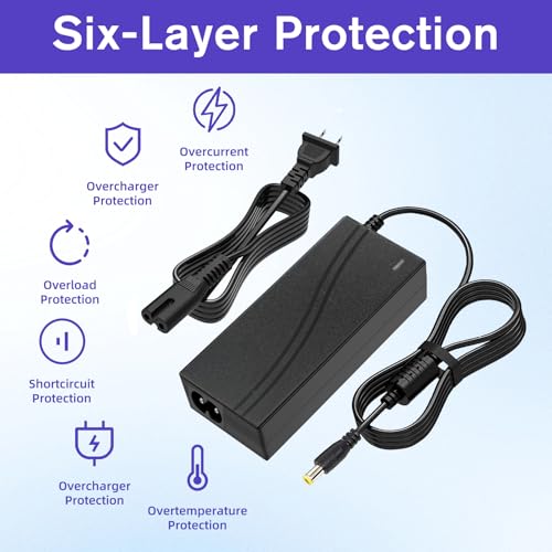 12V DC Adapter Charger Fit for Roland PSB-5U for FP-10 Digital Piano Power Supply Cord Mains PSU, 12V2A Power Supply Cord Battery Charger for Digital Piano Electronic Keyboard Replace Part ﻿
