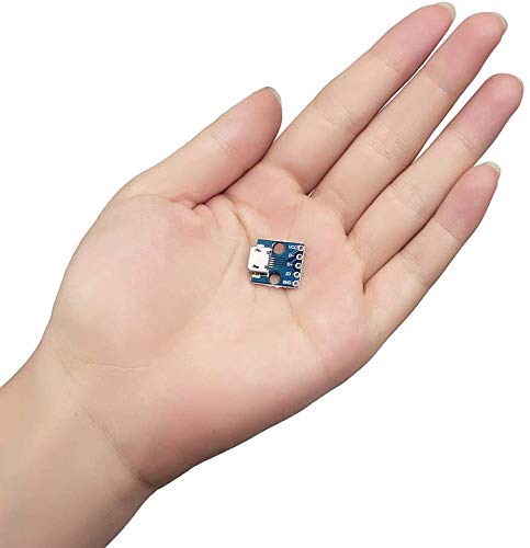 [AUSTRALIA] - RUNCCI-YUN Pack of 20 USB to DIP Adapters, 2.54 mm Micro USB Socket, 5-Pin B-Type, PCB Converter Module Board, for DIY USB Power Supply/Breadboard 