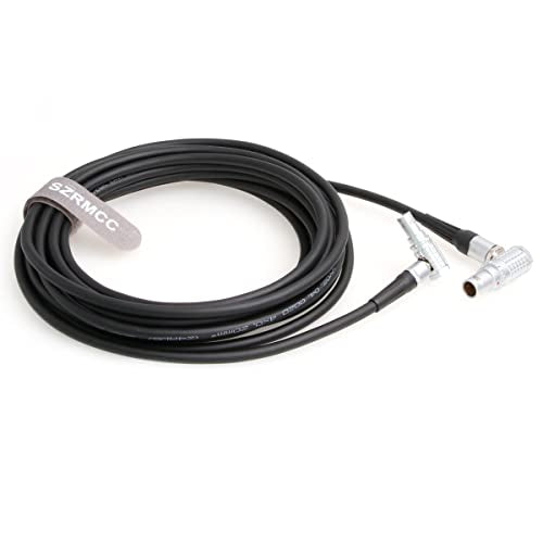 SZRMCC Extended Wired Control Cable for DJI Ronin Tethered Control Handle 6 Pin to 6 Pin Communication Expansion Port for DJI Ronin RS2 (1m, Right Angle 6 Pin-Right Angle 6 Pin) 1m