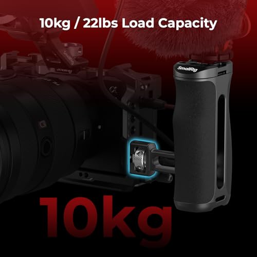 SmallRig Side Handle with 1/4"-20 Locating Screw, Camera Cage Handle for Left or Right Hand, Up and Down Adjustable, Max. 10kg Payload