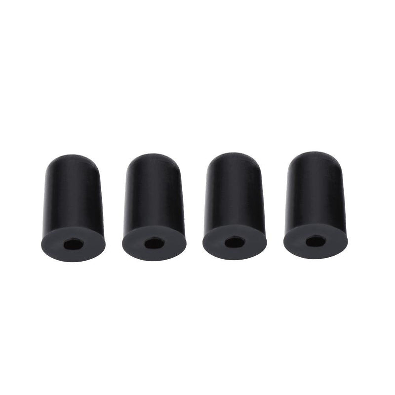 4Pcs Rubber Tip for Cello Endpin, Anti-slip End Pin Cover Protector Portable Cello Rubber Endpin Tip Protector Violin Accessories Black