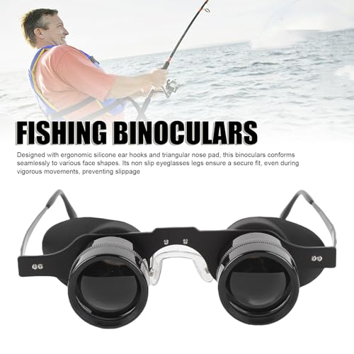 Fockety Binocular Glasses, 10X HD Handsfree Telescope Opera Glasses with Adjustable Focus, Portable Binocular for Fishing, Bird Watching, Sports, Concert, Theater, Opera, TV, Sight