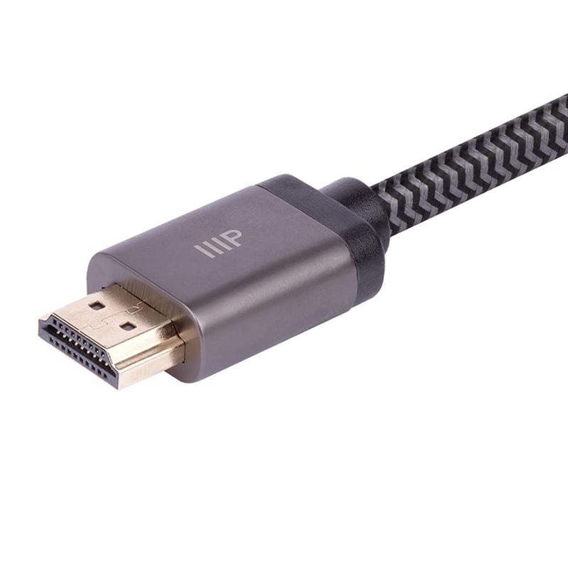 Monoprice 8K Certified Braided Ultra High Speed HDMI 2.1 Cable - 3 Feet - Black (5 Pack) 48Gbps, Compatible With Sony PS 5, PS 5 Digital Edition, Xbox Series X, and Xbox Series S