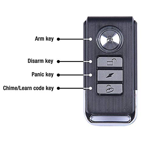 Upgraded Bike Alarm Waterproof with Remote, Vibration Motorcycle Bicycle/Door Burglar Alarm,eBike Anti Theft 113dB Loud, Adjustable Sensitivity, Scooter Accessories Vibration Sensors