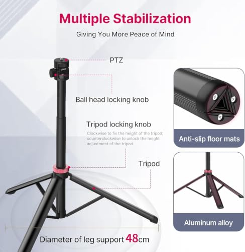 Ulanzi MT-79 81" Portable Auto‑Open Tripod Photography Video Light Stand