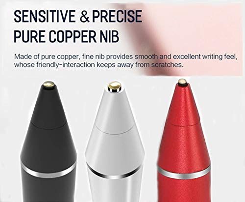 Stylus Pen Pencil 1st Generation Gen Replacement Compatible for Apple iPad Pro 1st & 2nd iPad 6th & 7th iPad Mini 5th iPad Air 3rd Gen Generation and iOS Android Capacitive Tablet Touch Screen (Red) Red