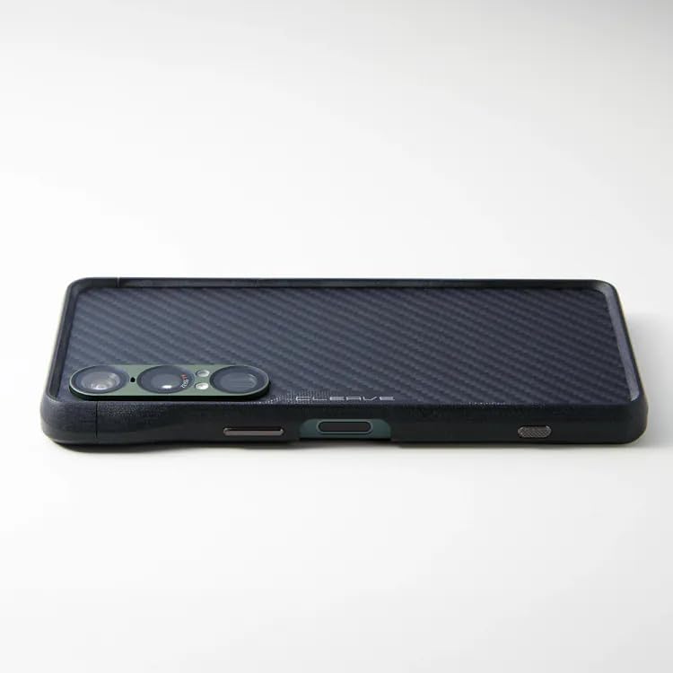 DEFF Cleave G10 Bumper Case for Sony Xperia 1 VII, Chrono, Made for Xperia Certified, Dupont Kevlar 1500D Aramid Fiber, Black