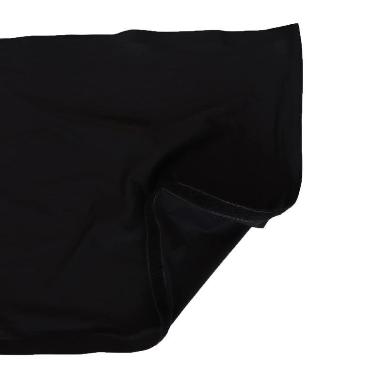 Black DJ Facade Scrim DJ Booth Scrim 19.5"x 44.2" w/Small Bag Black