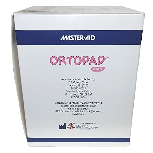 Ortopad® Bamboo Girls Eye Patches, 50/Box (Medium Size, 2-4 yrs) Ice Cream Pack