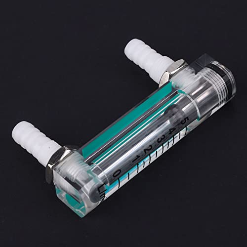 Gas Flow Meter, LZQ-1 Flow Meter 1~5 LPM Flow Meter Oxygen Carbon Dioxide Measuring Flow Meter for Measuring Controlling Gas Flow