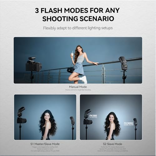 PHOTOOLEX FK300G Camera Flash Speedlite GN33 with Trigger with flash trigger