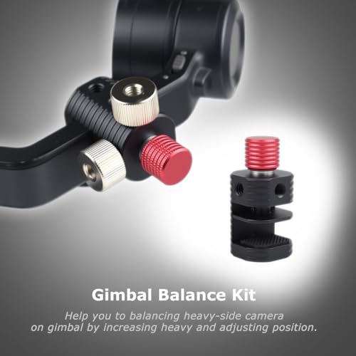 Universal Gimbal Counterweight Kit with Balance Weight Mounting Clamp and 2 pcs Counterweights for DJI Ronin S/SC/RS2/RSC2/RS3/RS4 Zhiyun Weebill S Crane Gimbal Stabilizers Accessories