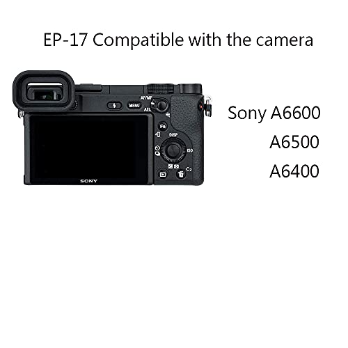 A6500 Eyecup Viewfinder for Sony Alpha a6600 a6500 a6400 Camera (2 Pack), Replaces Sony FDA-EP17