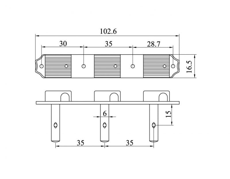 [AUSTRALIA] - Golden Gate F-2853 Vintage Classical Guitar Tuners - 2 Planks (3+3) - Nickel 